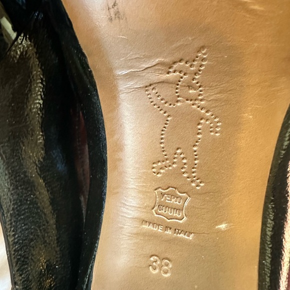 Marni black patent leather platform peep-toe heels- size 38 (EU)/7.5 - Picture 10 of 13